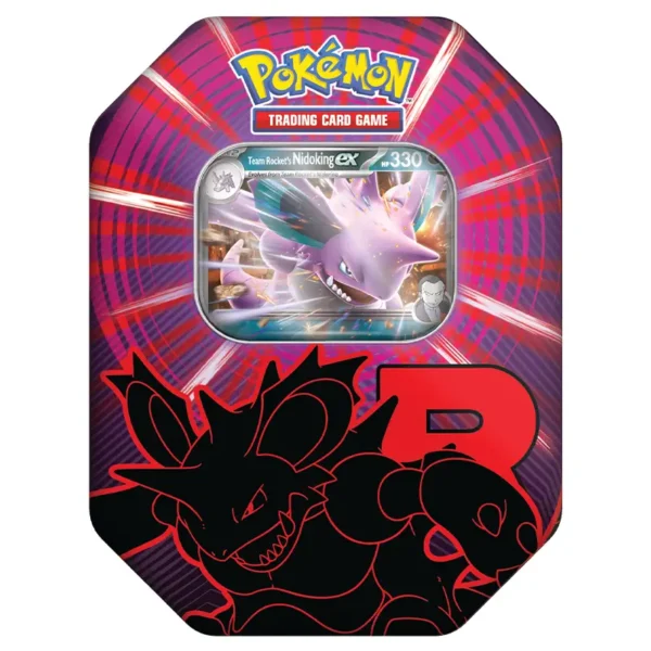 Pokémon TCG: Team Rocket Tin – Nidoking ex